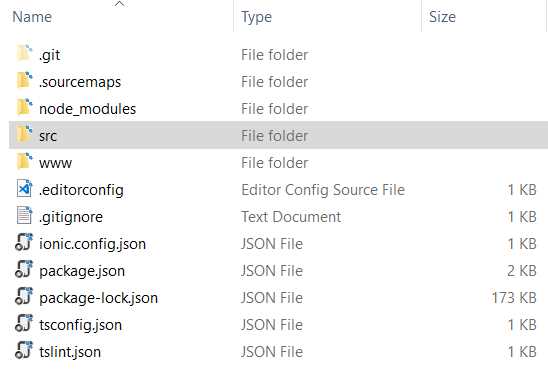 The IonicAppSuccinctly Project Files