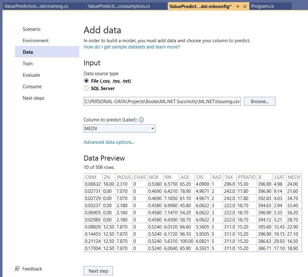Model Builder—Add data (Data Added)
