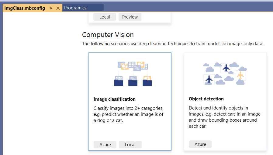 Model Builder (Image Classification)