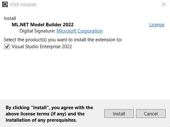 Model Builder Installer (Initial Screen)