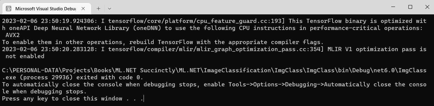 The App Running—Microsoft Visual Studio Debugger