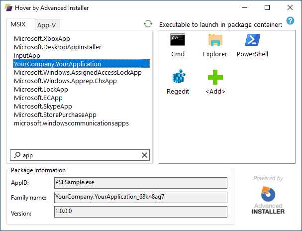 Hover, a tool that makes it easier to launch applications inside an existing container