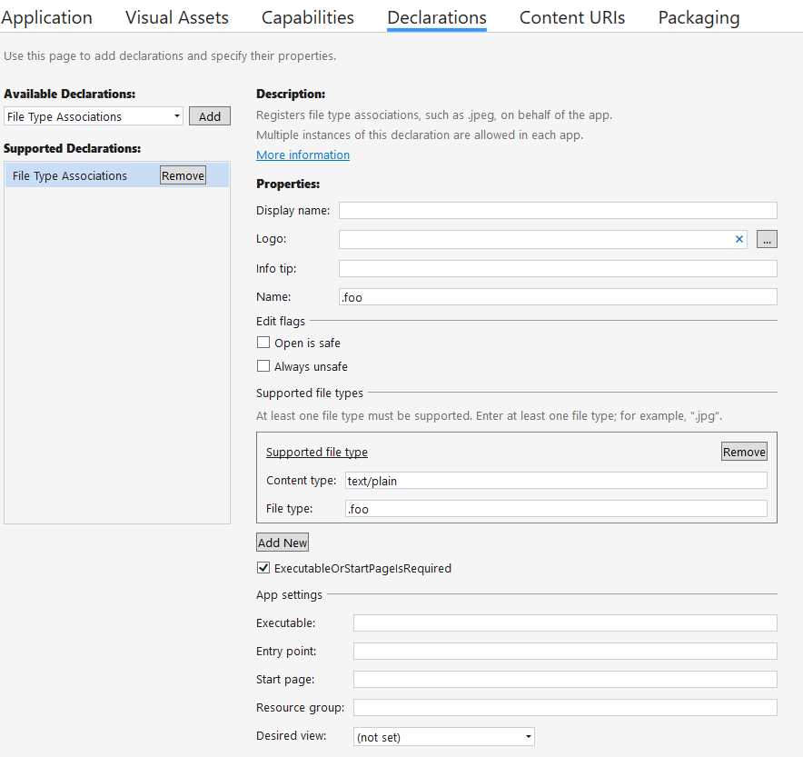 How to register a file-type association