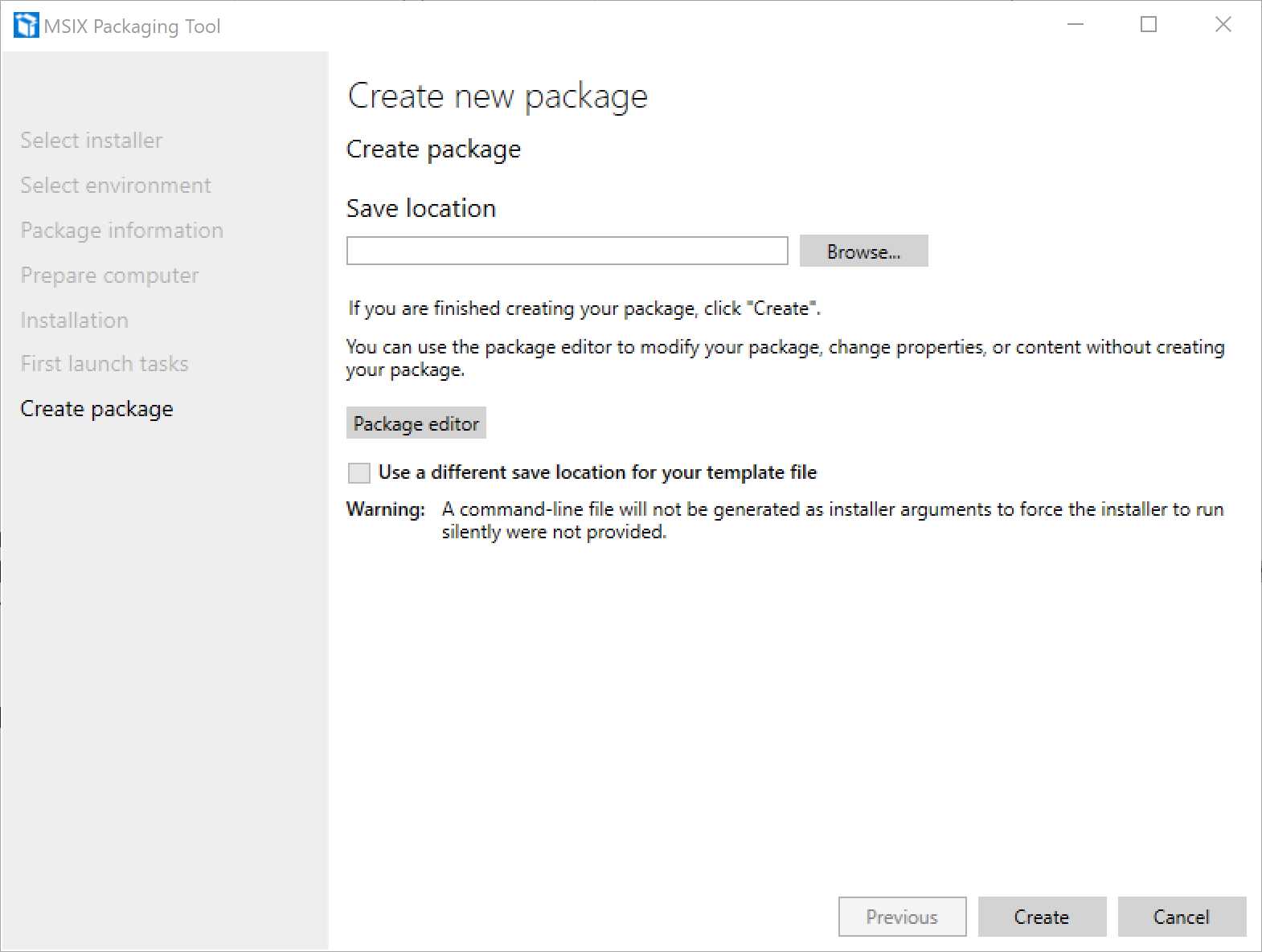 The last step of the packaging process