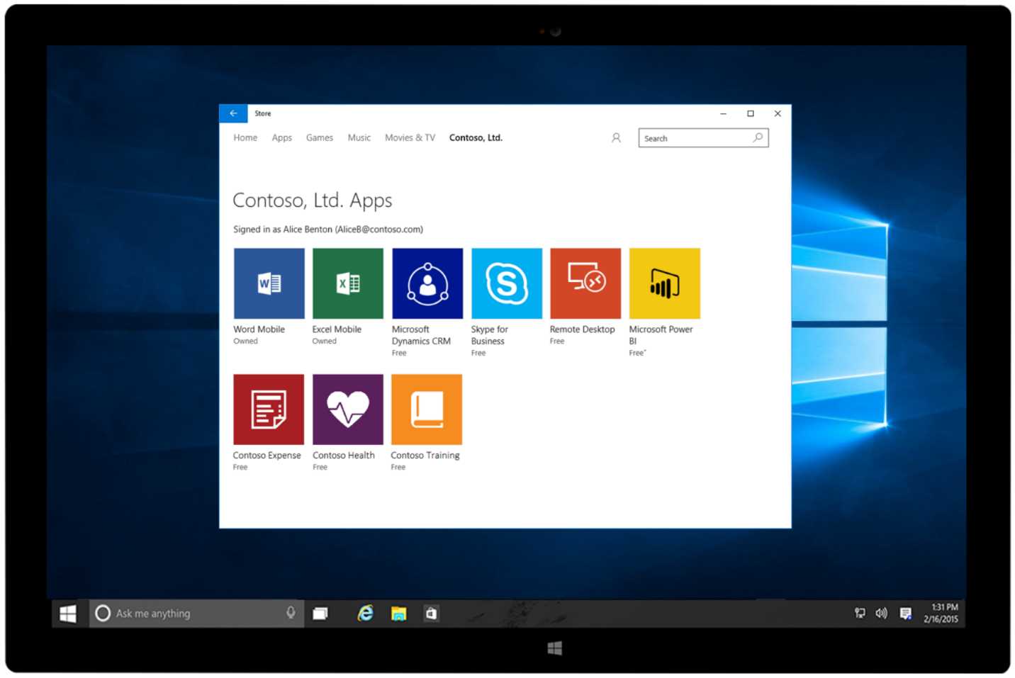 The Microsoft Store for Business