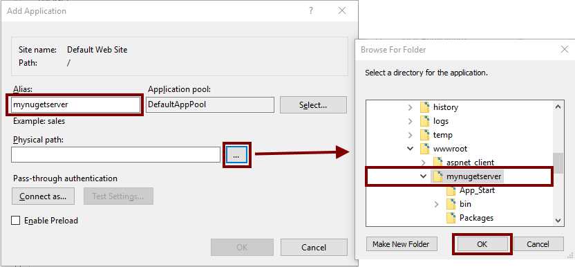 Setting application parameters