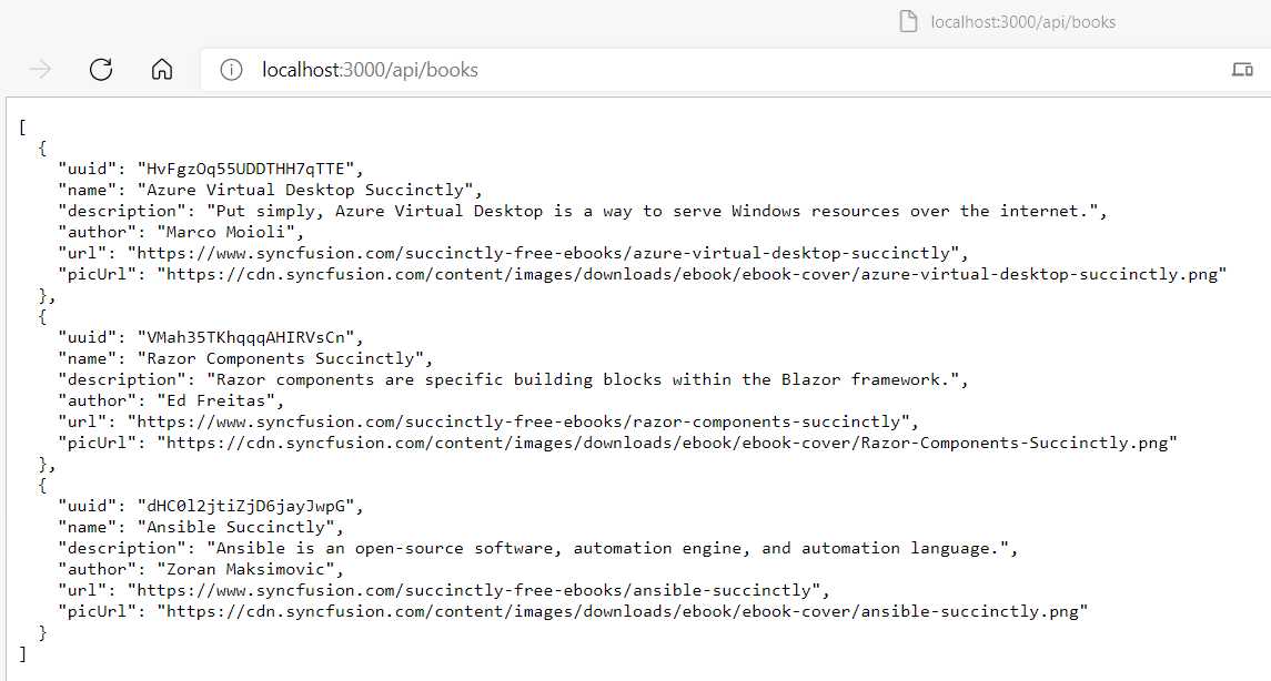 The Results from Firebase