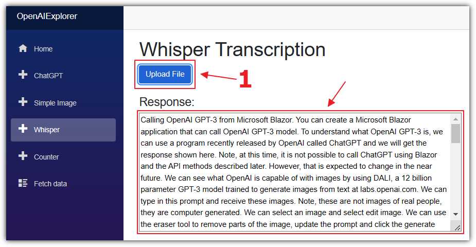 Display Transcription
