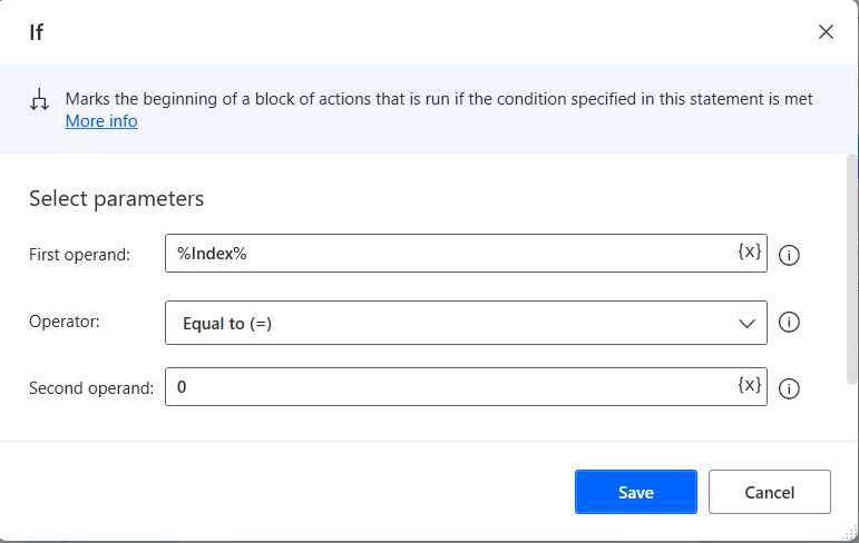 If Action (Changed Details)