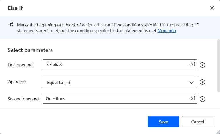 Inner-Level Else if Action (Changed Details)