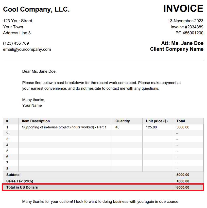 PDF Invoice
