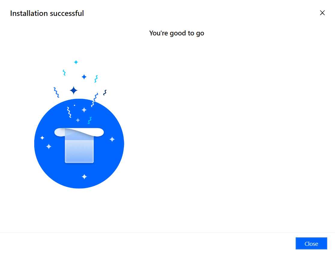 The Power Automate Desktop Installation Process Finished