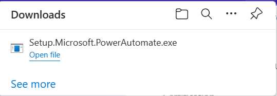 The Power Automate Desktop MSI Installer