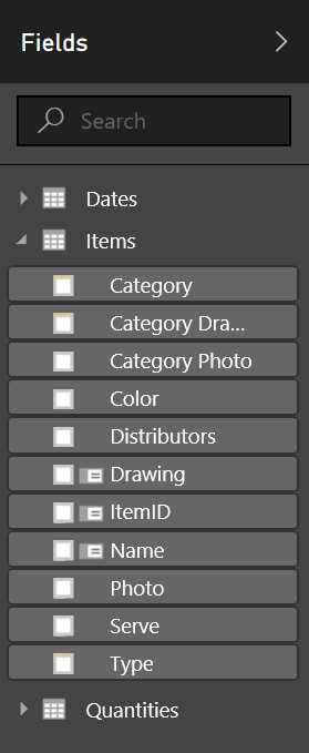 Fields from Excel File