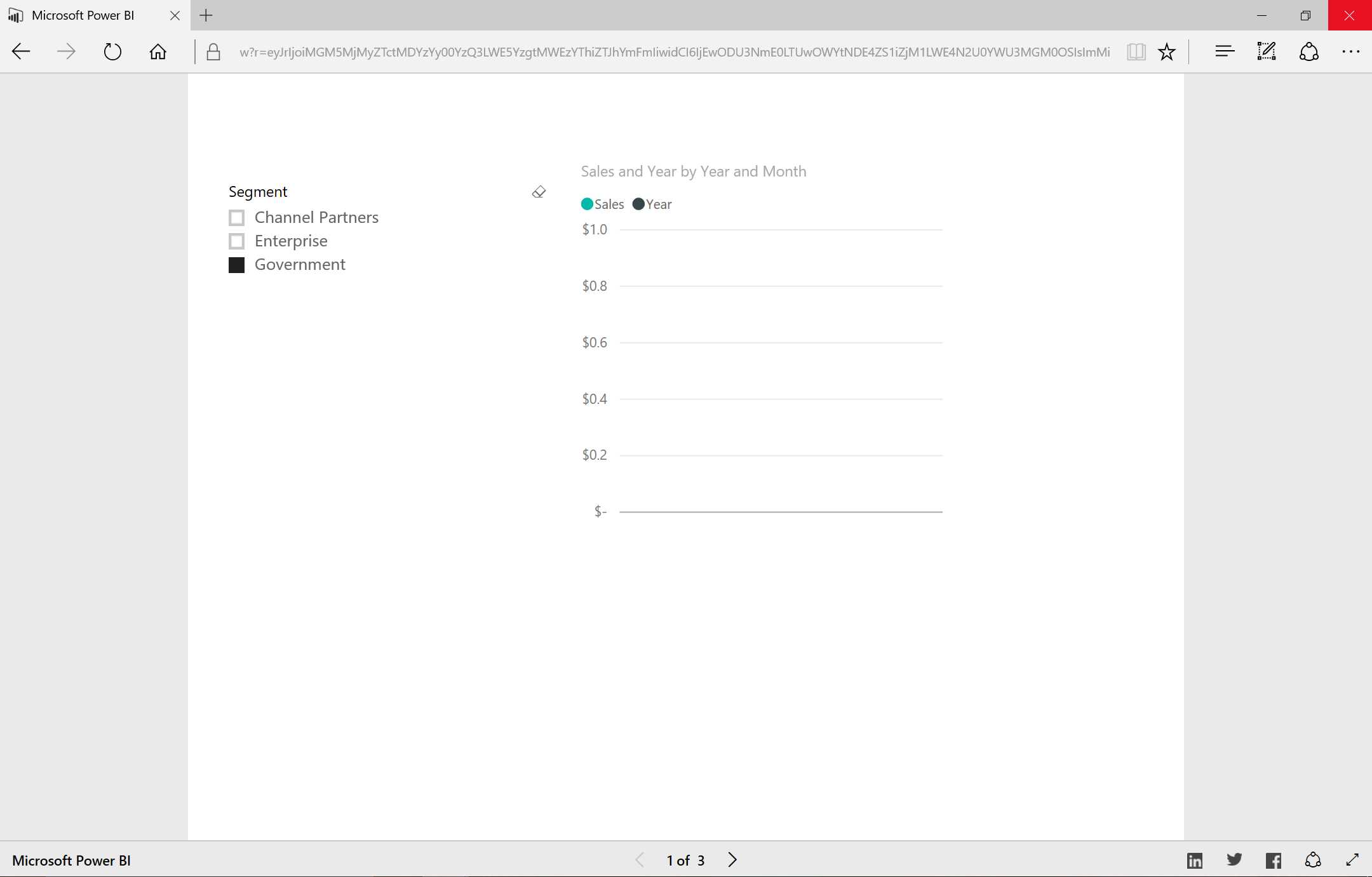 Publish to Web—result
