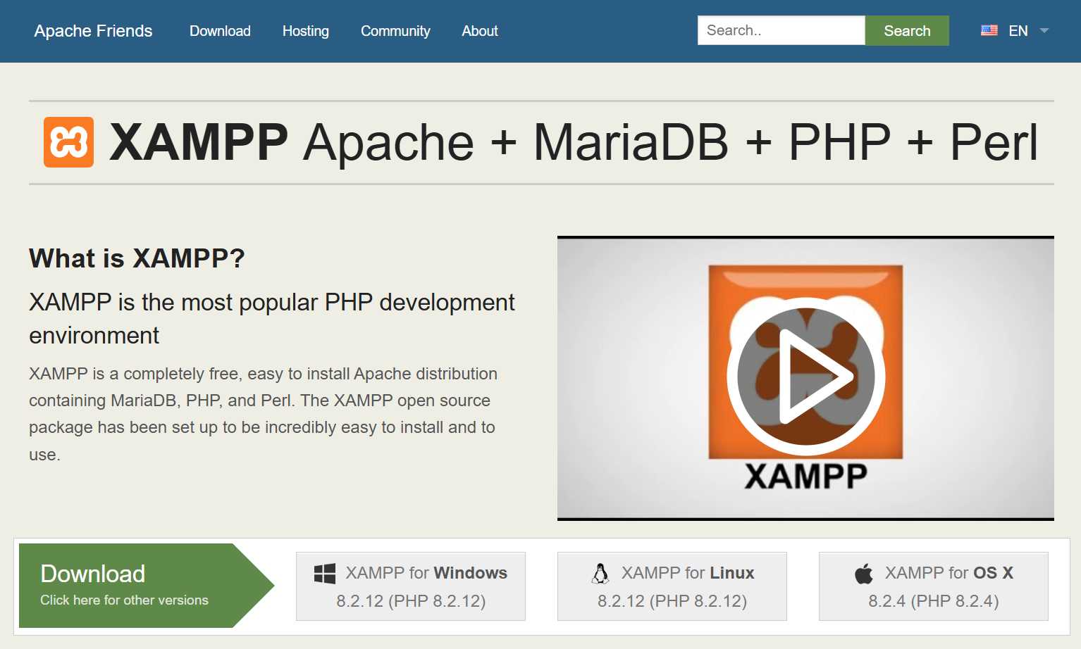 XAMPP Website