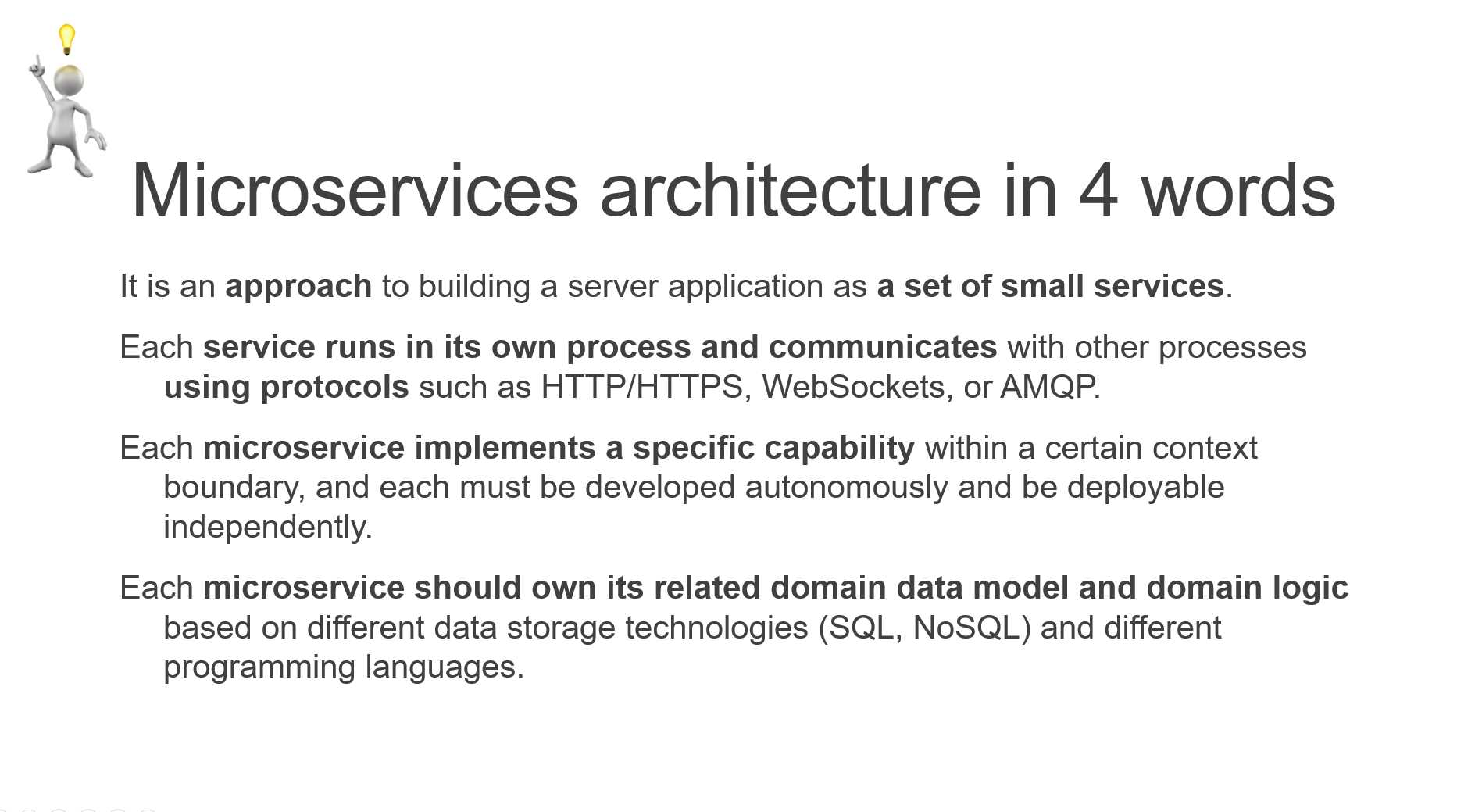 Highlighting words using bold