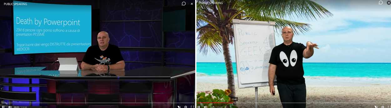 Public speaking live event on Microsoft Channel 9