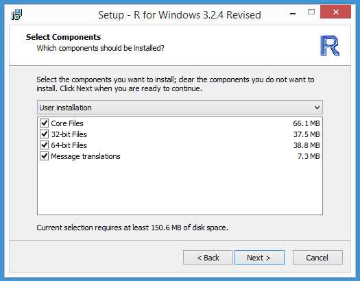 Select Components to Install