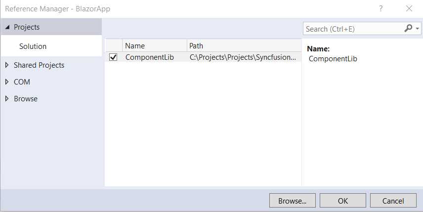 Adding ComponentLib to the BlazorApp Project