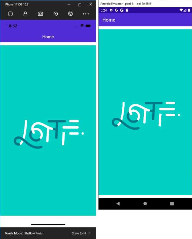Lottie animation running in .NET MAUI