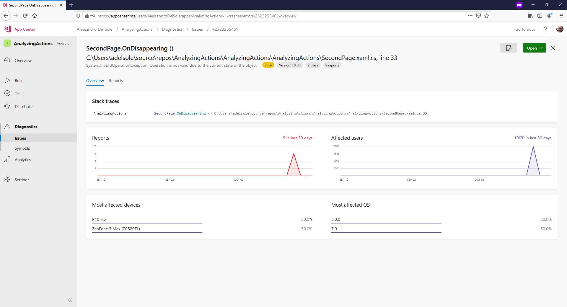 Detailed view of .NET exceptions