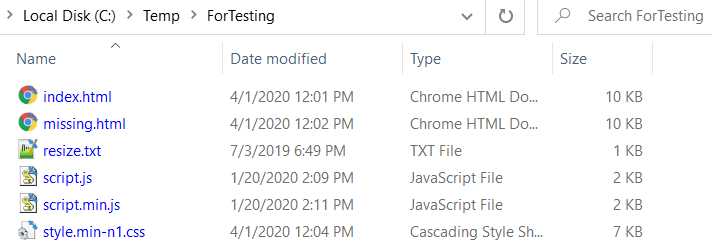 Backup Script Testing Files