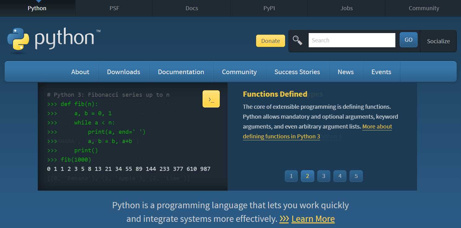 The Python Website