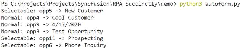 VS Code Script Execution Console Output