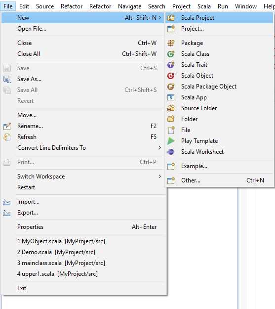 Beginning a New Project