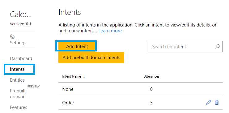 Adding Another Intent