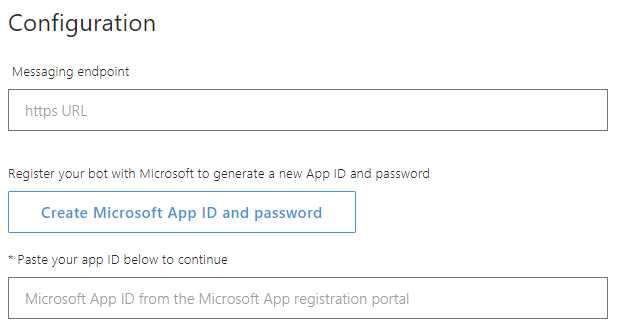 Fields Required for Publishing our Bot to Skype