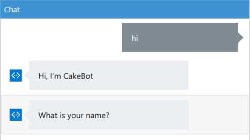 Starting a conversation with our Bot using the Emulator