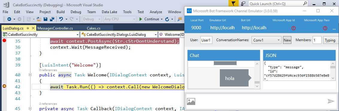 Welcome Intent Execution