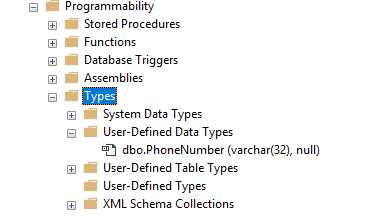 Object inspect user defined types