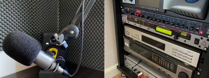 An example of a professional audio setup, from my colleague Fardau.