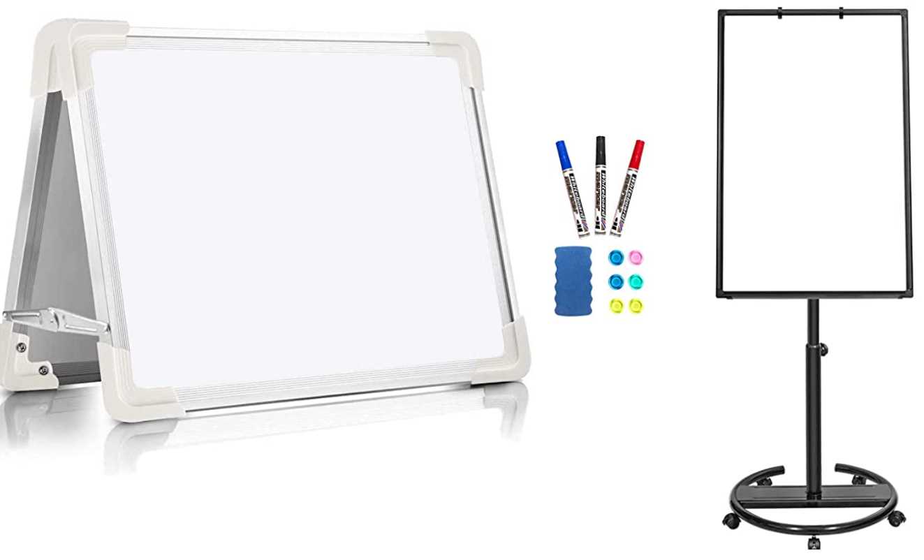 Two examples of portable whiteboards. Source