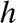 %FontSize=11
%TeXFontSize=11
\documentclass{article}
\pagestyle{empty}
\begin{document}
\[
h
\]
\end{document}