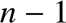 %FontSize=11
%TeXFontSize=11
\documentclass{article}
\pagestyle{empty}
\begin{document}
\[
n-1
\]
\end{document}