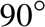 %FontSize=11
%TeXFontSize=11
\documentclass{article}
\pagestyle{empty}
\begin{document}
\[
90^{\circ}
\]
\end{document}