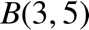 %FontSize=11
%TeXFontSize=11
\documentclass{article}
\pagestyle{empty}
\begin{document}
\[
B(3,5)
\]
\end{document}