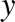 %FontSize=11
%TeXFontSize=11
\documentclass{article}
\pagestyle{empty}
\begin{document}
\[
y
\]
\end{document}
