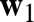 %FontSize=11
%TeXFontSize=11
\documentclass{article}
\pagestyle{empty}
\begin{document}
\[
\mathbf{w}_1
\]
\end{document}
