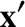 %FontSize=11
%TeXFontSize=11
\documentclass{article}
\pagestyle{empty}
\begin{document}
\[
\mathbf{x'} 
\]
\end{document}