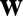 %FontSize=11
%TeXFontSize=11
\documentclass{article}
\pagestyle{empty}
\begin{document}
\[
\mathbf{w}
\]
\end{document}
