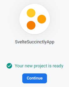 Creating a Firebase Project (Step 3 of 3)