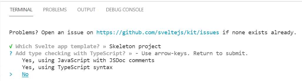 Selecting Type Checking