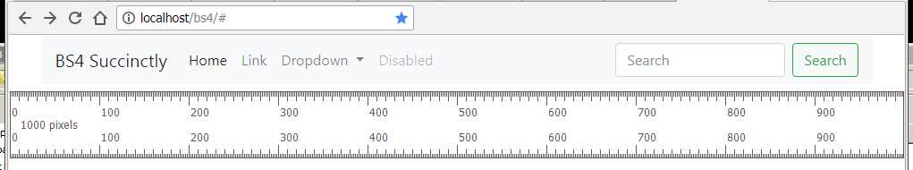 At about 1,000 pixels the menu will expand