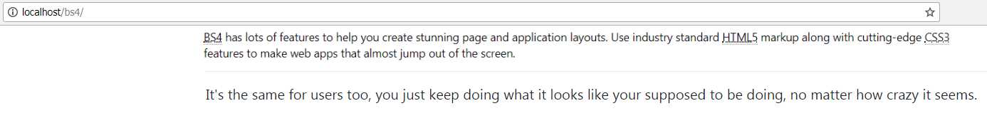 Output from the abbreviation and block quote example