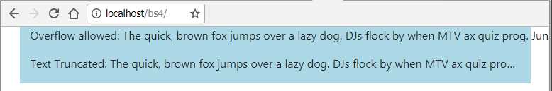 The output from Code Listing 21 in a narrower window